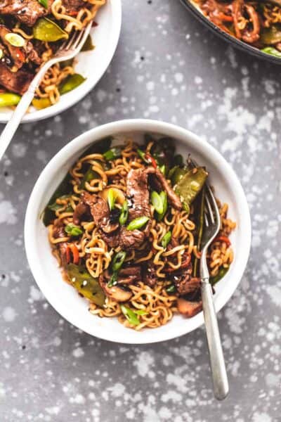 Quick And Easy Beef Noodle Stir Fry - Creme De La Crumb