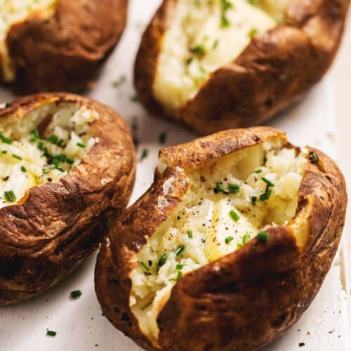 Air Fryer Baked Potatoes - Creme De La Crumb