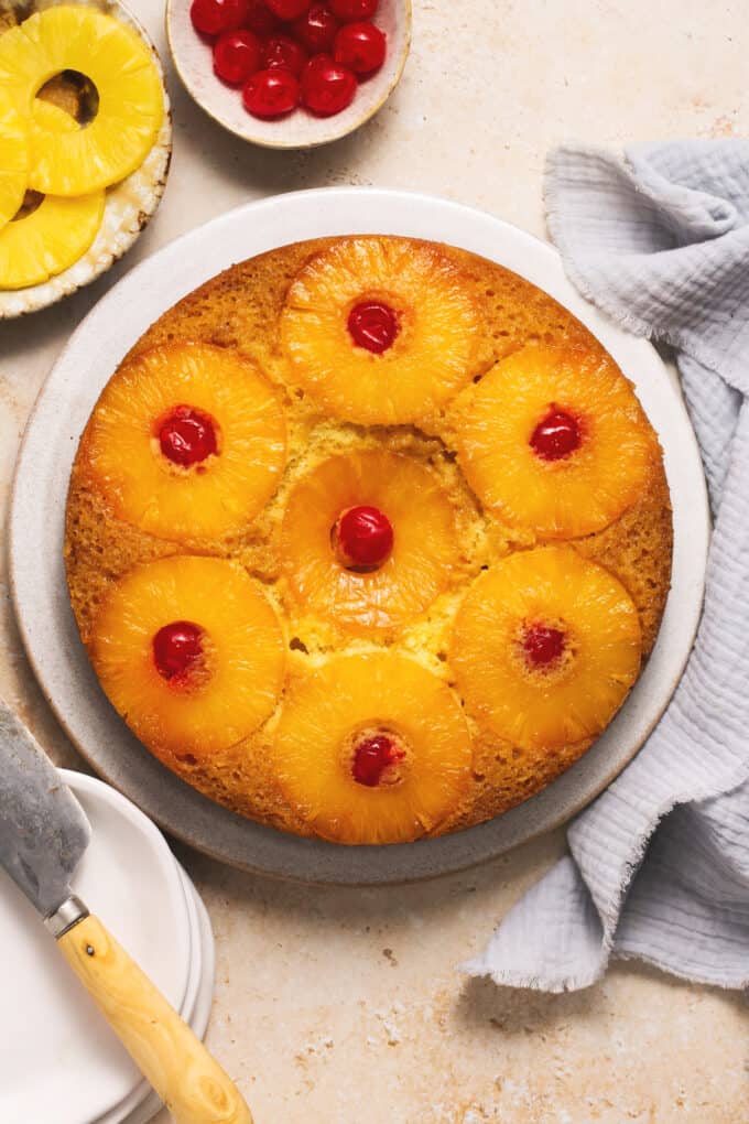 Pineapple Upside Down Cake - Creme De La Crumb