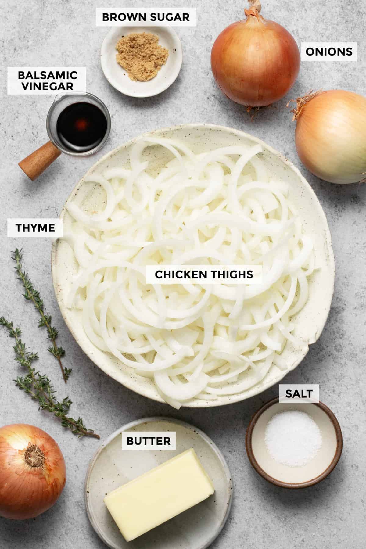 ingredients for caramelized onions recipe