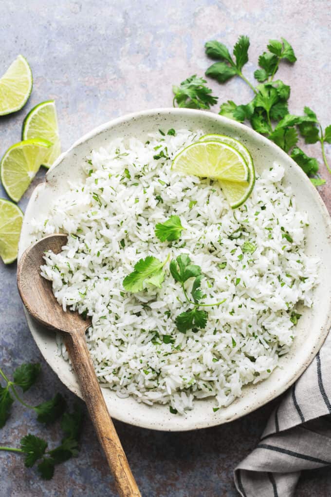 Cilantro Lime Rice - Creme De La Crumb