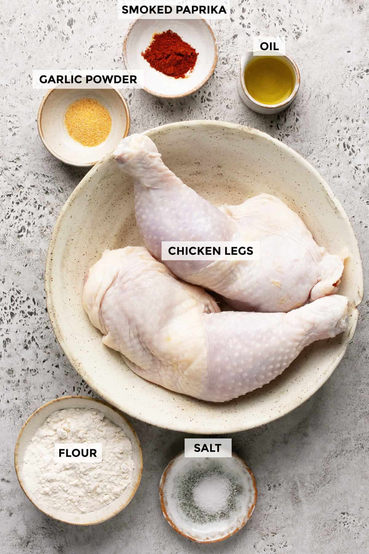 ingredients for air fryer chicken legs