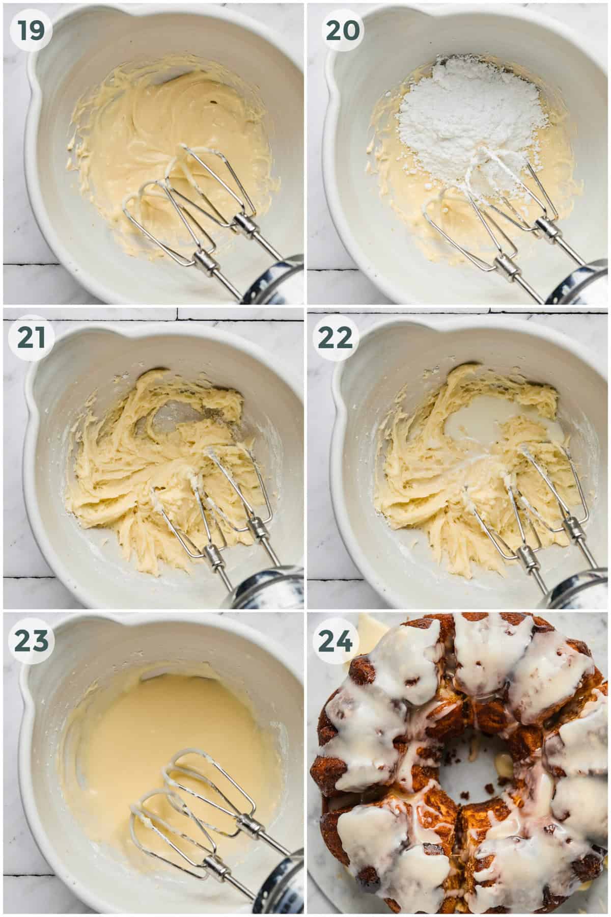 steps 19-24 for monkey bread recipe