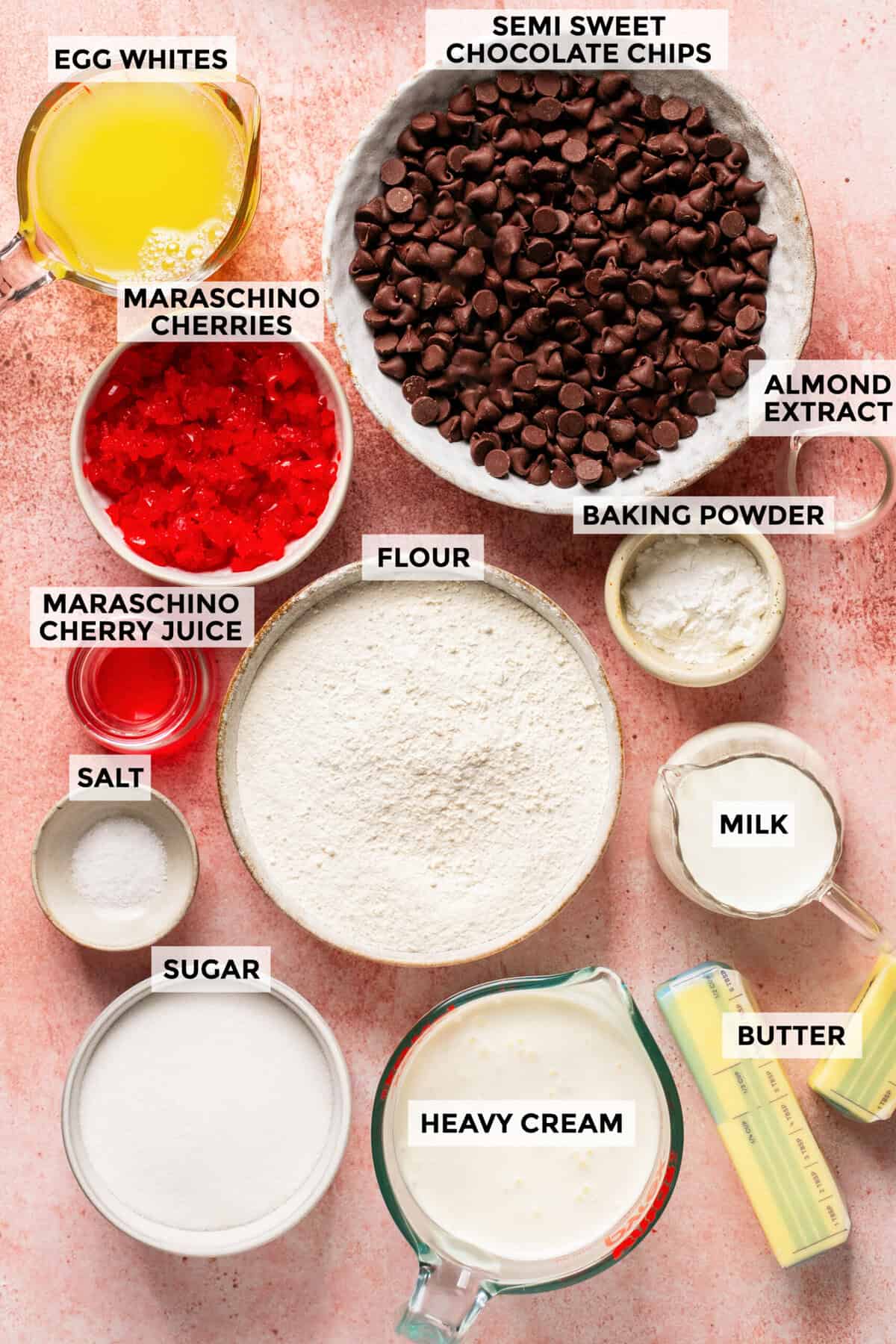 ingredients for cherry chip cake recipe