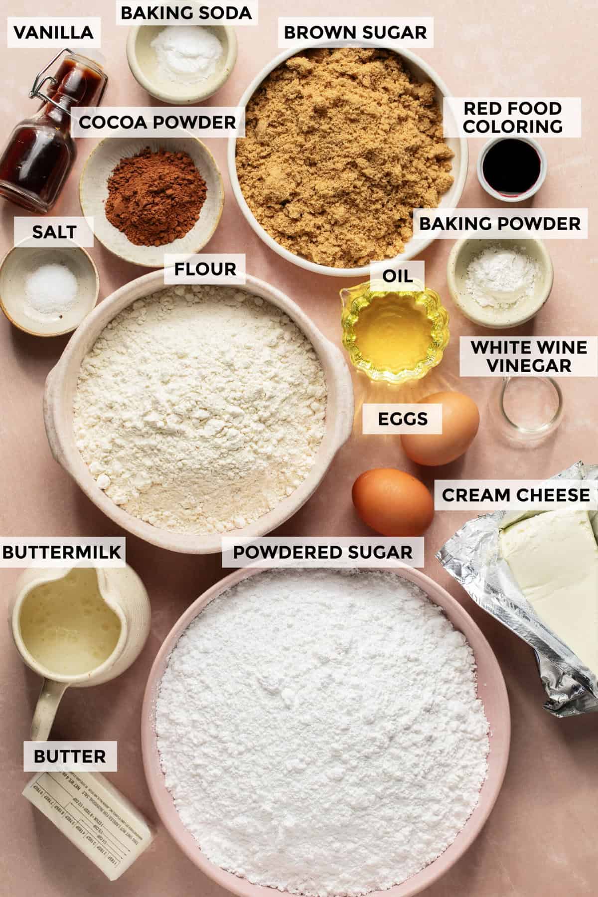 ingredients for red velvet cake recipe