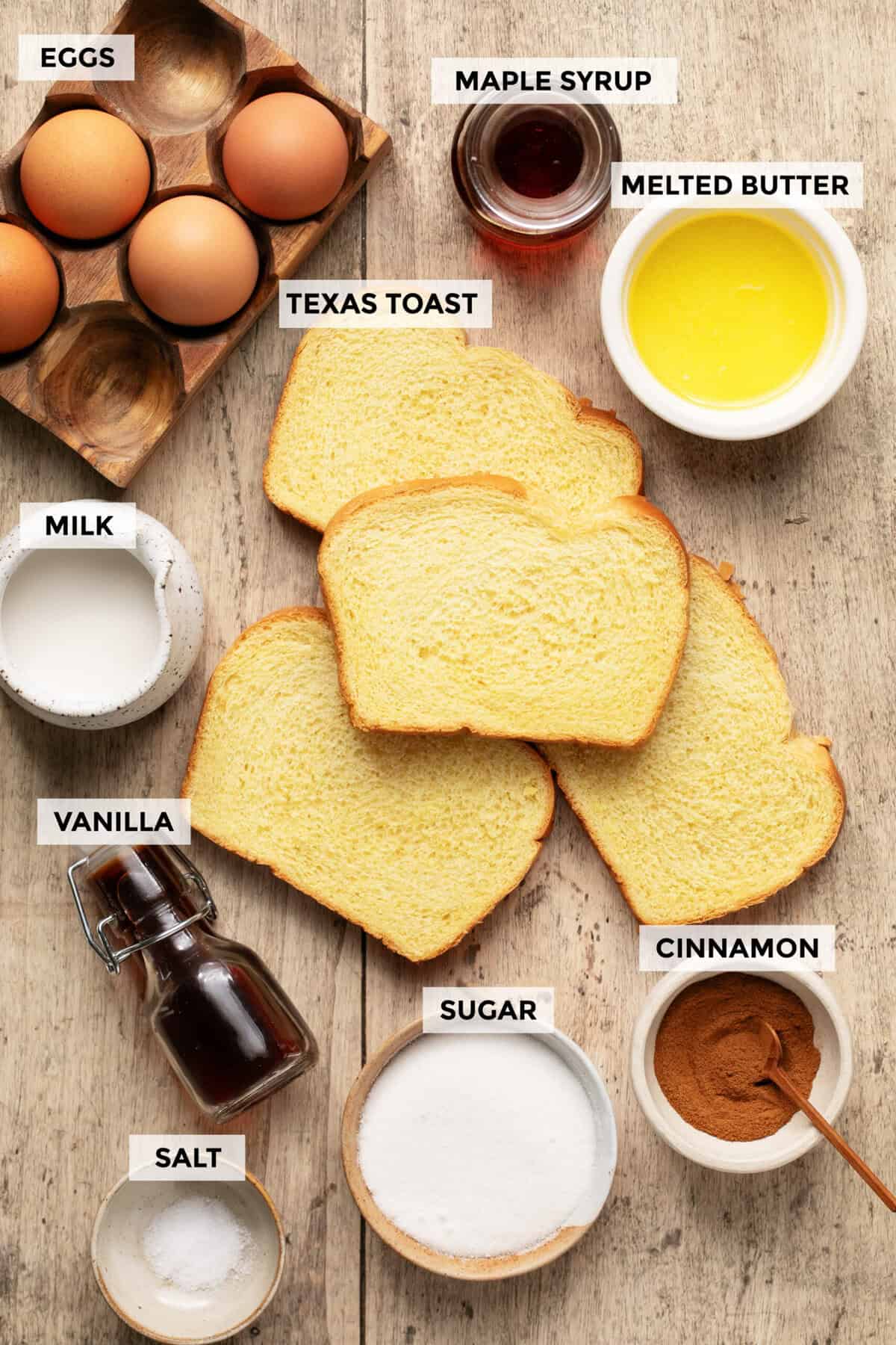 ingredients for french toast sticks recipe